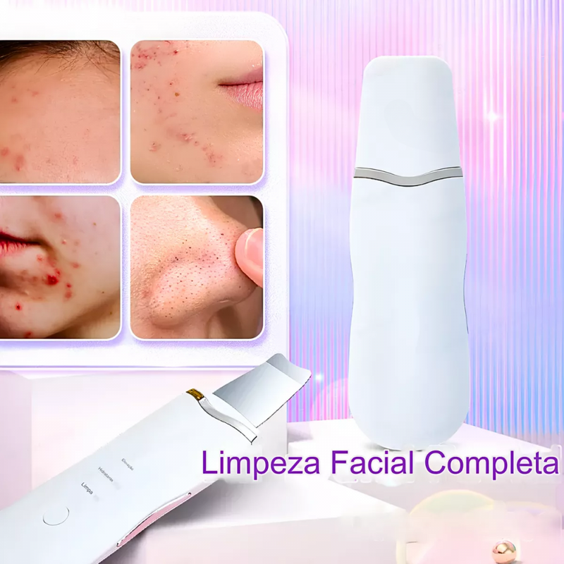 Caneta Peeling Ultrassônico E Ionização Portátil Anti Cravos E Acne EL-1931 Marca: Eletromex