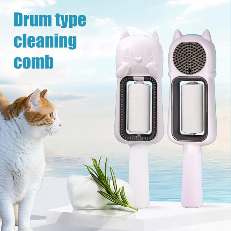 Escova Removedora de Pêlos Gato Pets 4 em 1 Kapbom