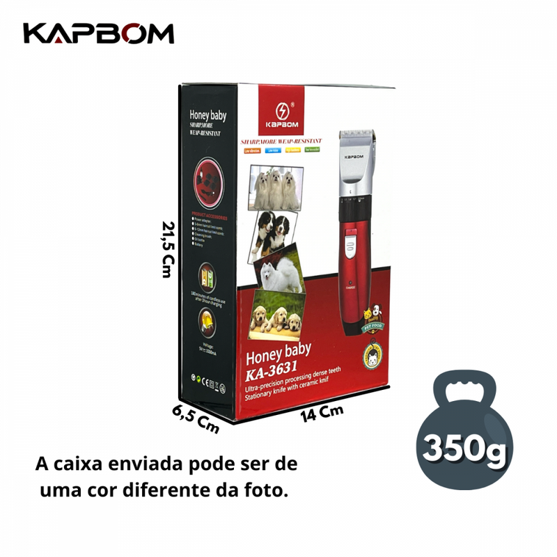Aparador de Pelos para Cachorros Kapbom